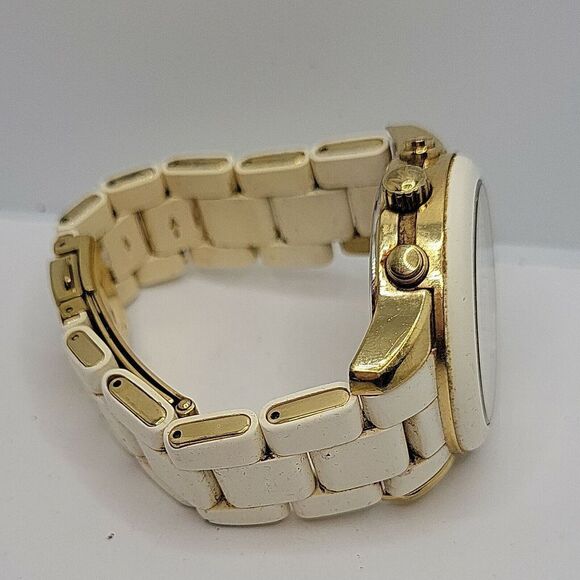 Michael Kors Mercer MK5889 Women's White Silicone Analog Dial Quartz Watch AM291 - Picture 10 of 11